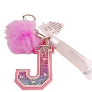 ***Claire's Letter J Keychain Set